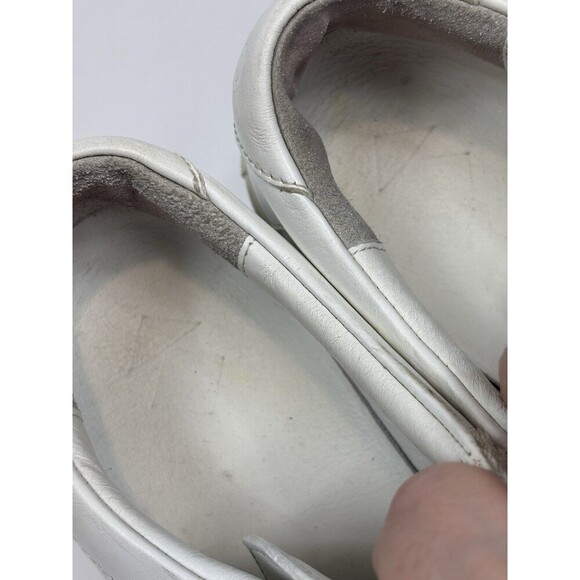 Koio Capri Triple White Leather Sneakers 39 Made in Italy Lace Up Minimalist - Picture 9 of 16